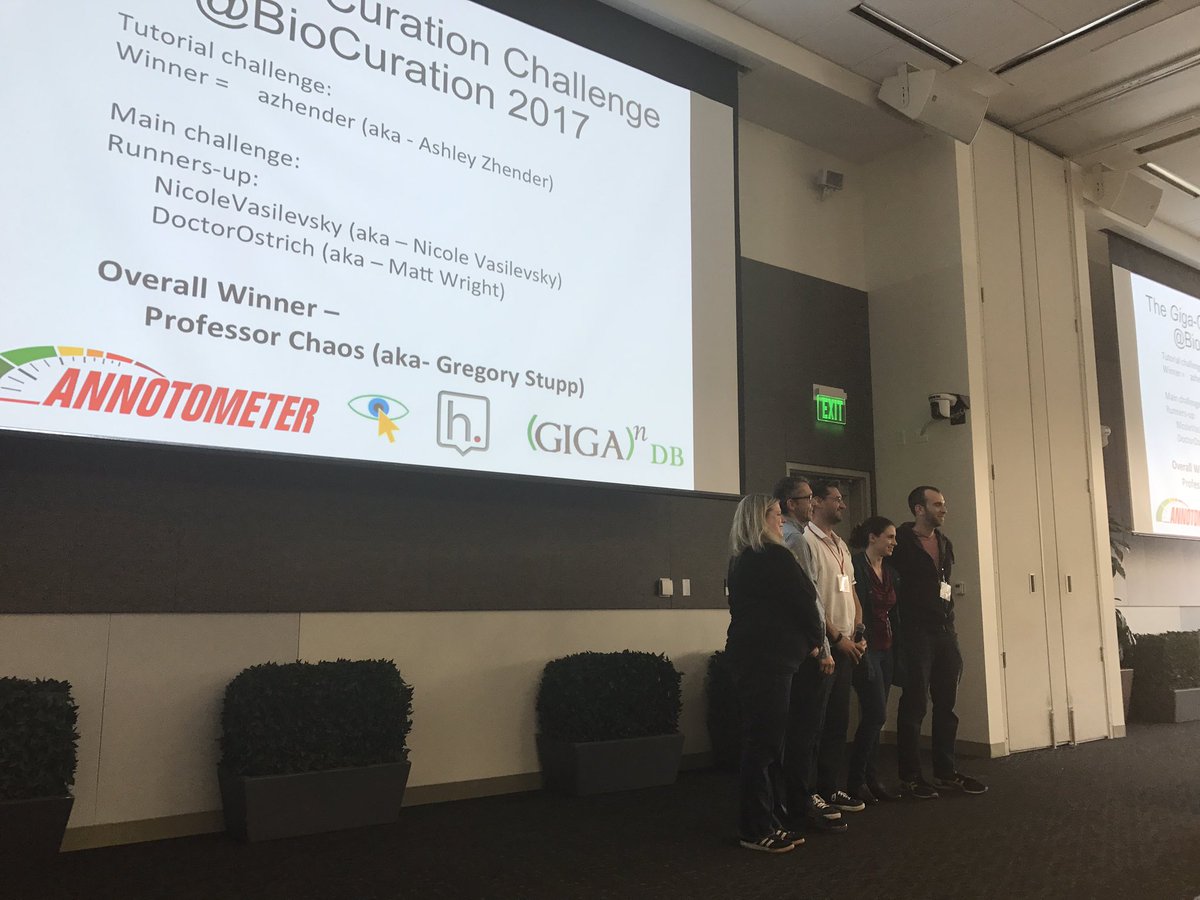whats_names's tweet image. Giga-Curation Challenge winners @GigaScience #biocuration2017