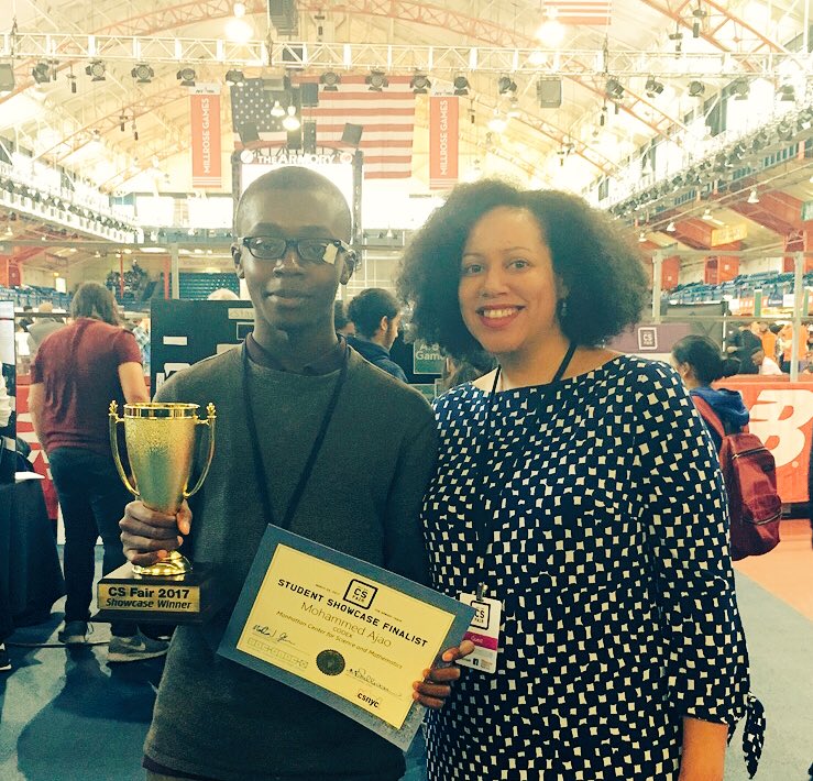 Congrats to the winner of today's Student Showcase at #csfairnyc! So impressed by these brilliant leaders of tomorrow.