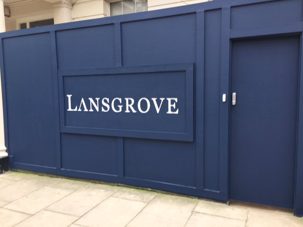 Our next project is hidden behind this #Lansgrove hording. #airconditioning #daikin #london #knightsbridge #sloanstreet #installation