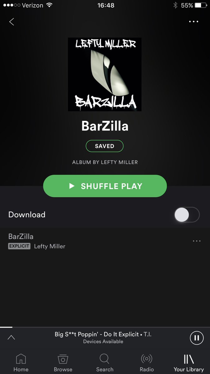 LetLeftCook's tweet image. Yoooo if you haven't already go download Barzilla on Spotify! #barzilla #teamFYM