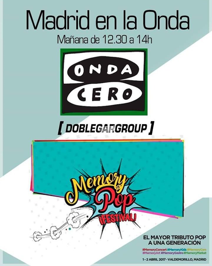 Doblegar's tweet photo. @Doblegar hablando de #MemoryCars y apoyando a MemoryPopFestival
Mañana de 12.30 a 14h en Madrid en la Onda con Paco de Leon, Onda Cero. https://t.co/E4uoTQUm4v