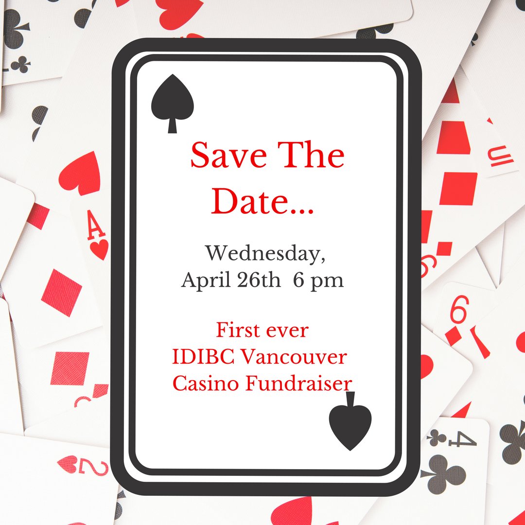 SAVE THE DATE 1st ever IDIBC Vancouver Casino Fundraiser for #TomParkStudentBursaryFund April 26th <a href="/IDCanadaTweets/">IDC</a> #yvr #interiordesign