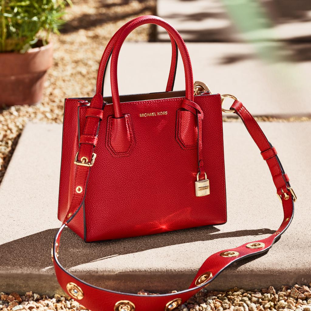 michael kors mercer bright red