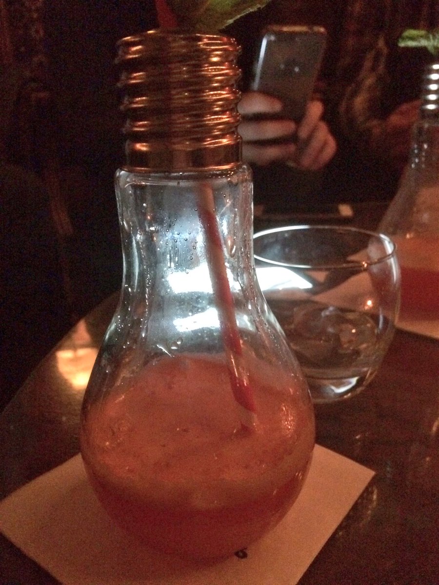 Rockett_Science's tweet photo. #Simplicity, inspired new @OpihrGin cocktail in @sketchlondon, served in a light bulb! @MarbleheadUK1 @agaveandcane https://t.co/IXwUP22Akl