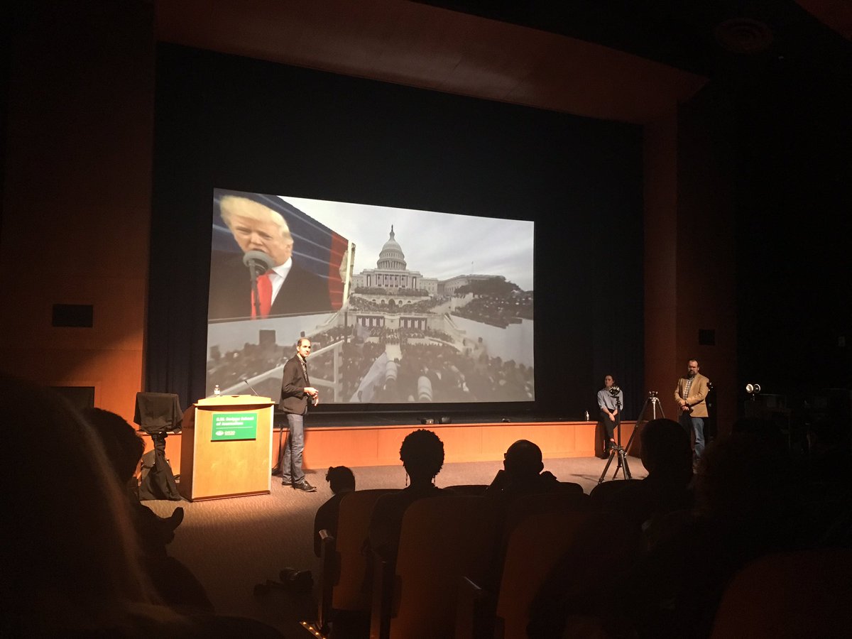ScrippsOU's tweet photo. Learning about covering news in 360-degrees! #COMMWeek17 https://t.co/hc7G33abvU