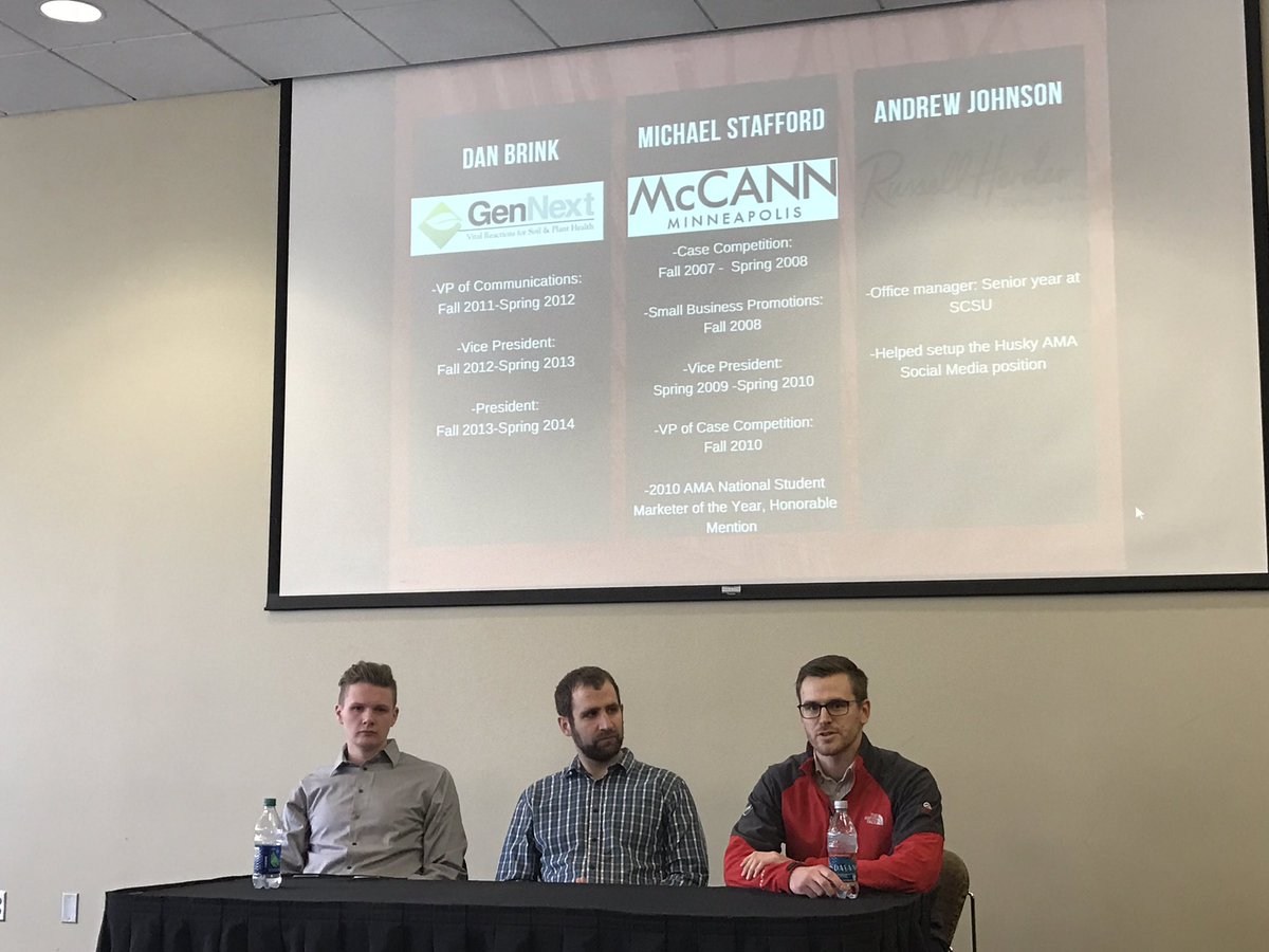 HuskyAMA's tweet image. Thank you so much @Mike_Stafford6, Dan Brink, and Andrew Johnson for being apart of Husky AMA alumni panel. We greatly appreciate it!