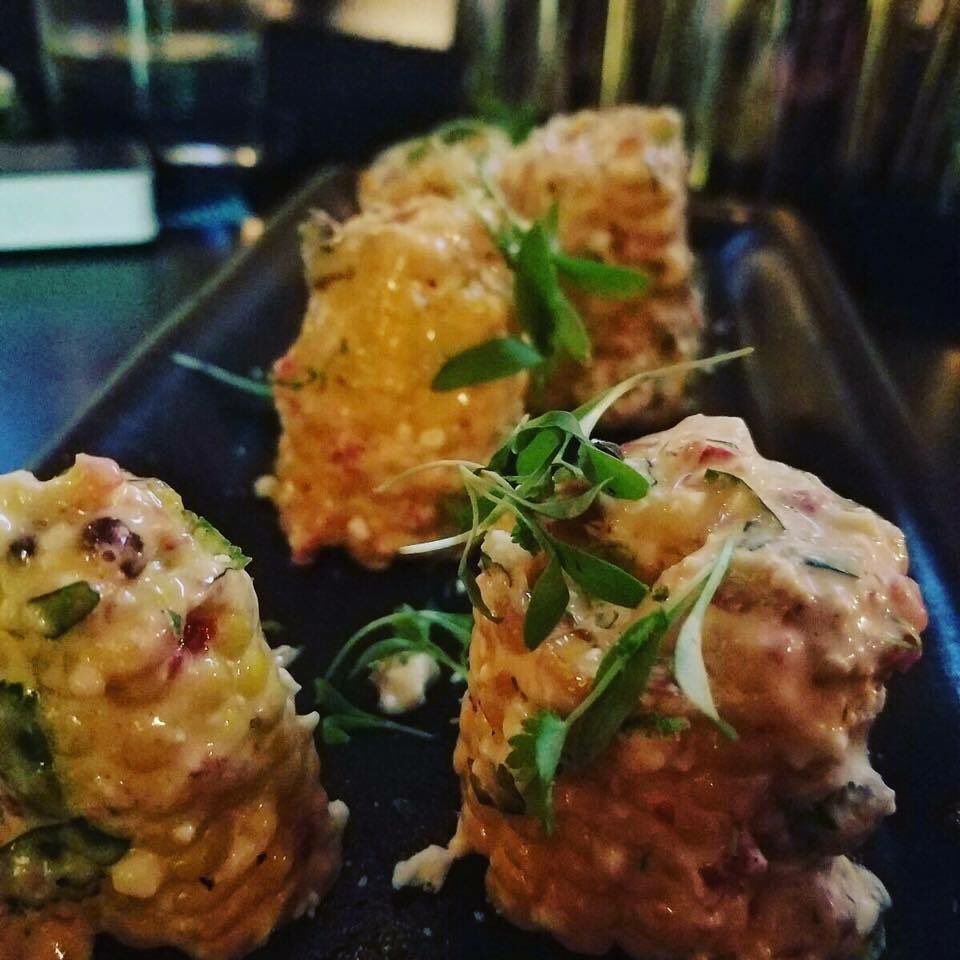 Zoom in: Street corn, spicy mayo, Cilantro, Cotija &amp; lime zest 🌽