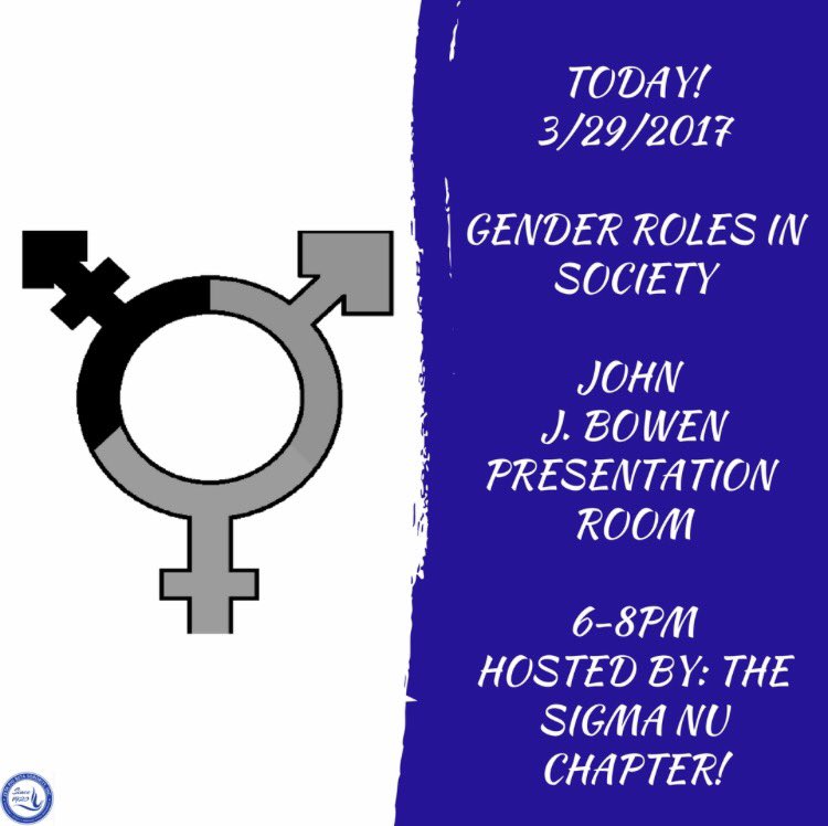 TODAY!! Join your favorite Zeta's as we take deeper look into Today's Gender Roles!!! And remember to stay Oh So Sweeet! 💙🕊