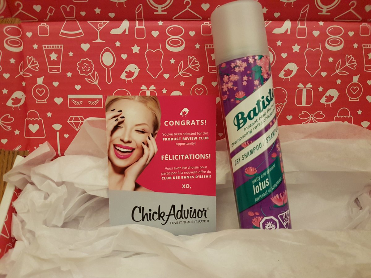 osharingcaringo's tweet photo. Thanks to @ChickAdvisor and @BatisteHair for letting me try out this lotus dry shampoo #TryBatiste #gotitfree https://t.co/UqSDQMk8OX