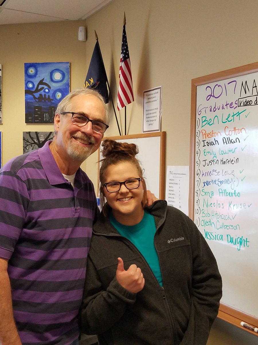 RKhosravipour's tweet photo. Our newest high school graduate - Congratulations Jessica Dwight!   #vctlc @USD262 https://t.co/TtwbBVAesN