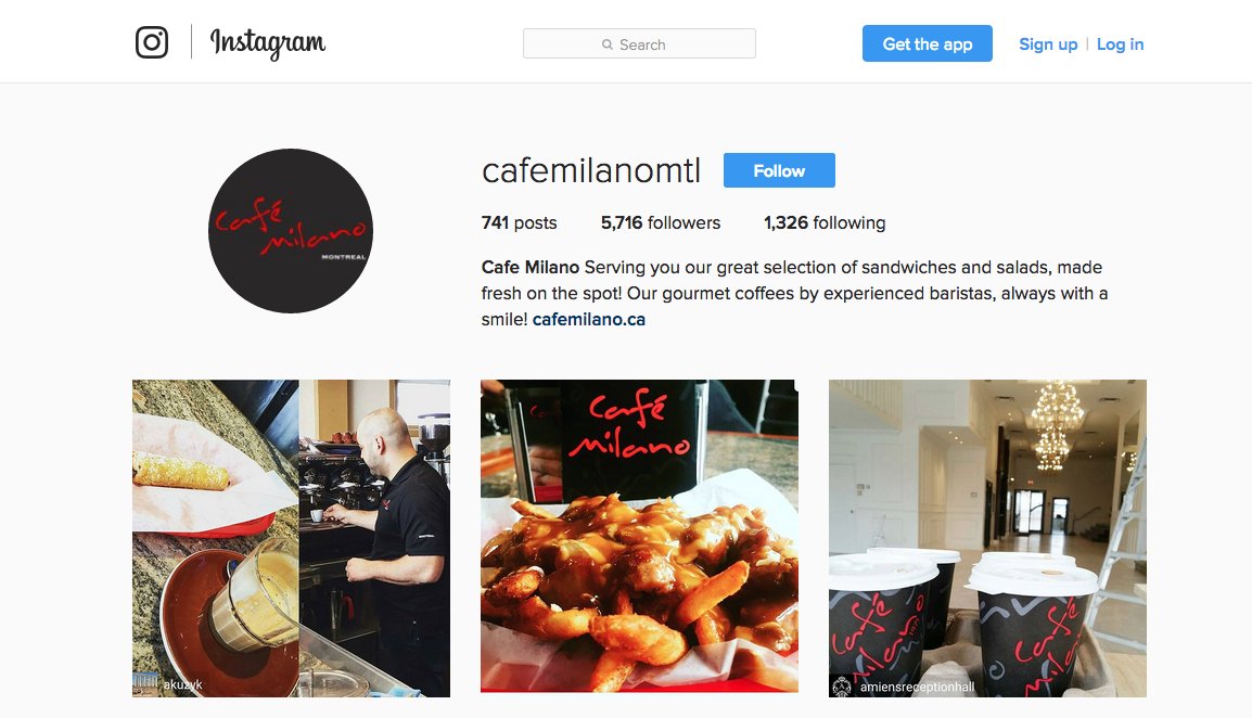 CafeMilano1's tweet photo. Have you been to our instagram page?
Cafe Milano (@cafemilanomtl)
Follow us and share https://t.co/frEpG8ldyp... https://t.co/8H7969L2JK