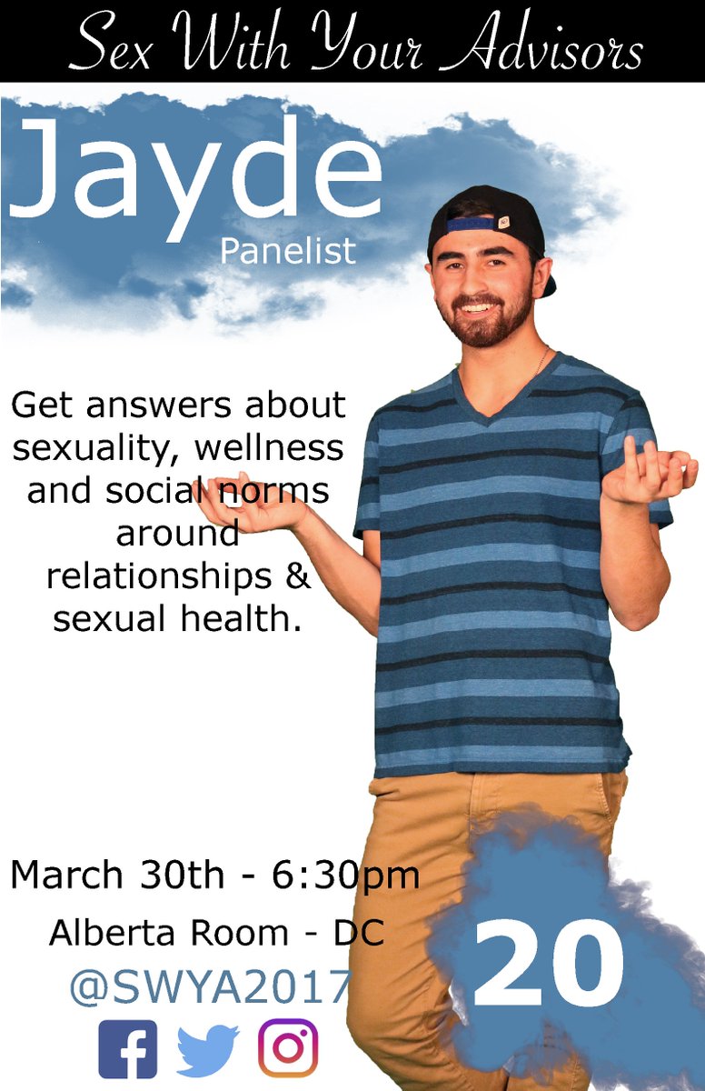 swya2017's tweet photo. Meet our 4th panelist Jayde!
Jayde is currently a CA in Aurora Hall and this is his first time on the SWYA panel. Jayde hates squeaky beds. https://t.co/ipKahea0ed