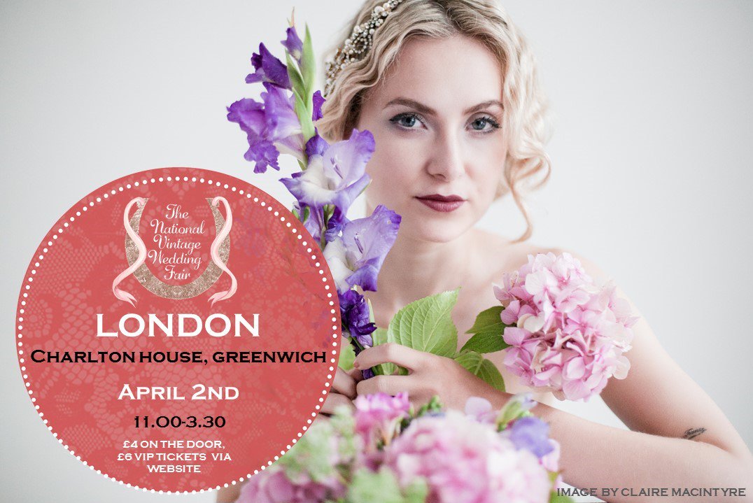 magpiewedding's tweet photo. We are back in #London on April 2nd at Charlton House #wedding #vintagewedding https://t.co/fsDjzLHhl7