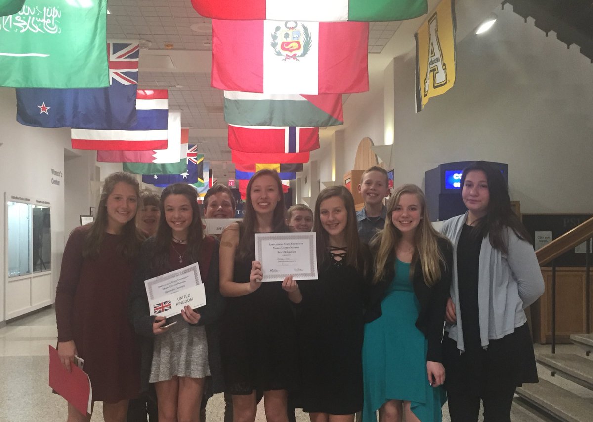 EbaughSmith's tweet photo. Once again, Parkway School sweeps top awards at the ASU Model UN competition. Love this group! #parkwayproud  #WeAreWatauga https://t.co/eK9gUuzcj1