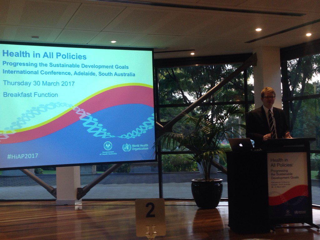 SACOSS's tweet photo. Thanks @PictonChris ahead of today's int. #HiAP conf. @SAHealth leading work across gov't on #SDoH #socritical https://t.co/cEVQ6lZiN8