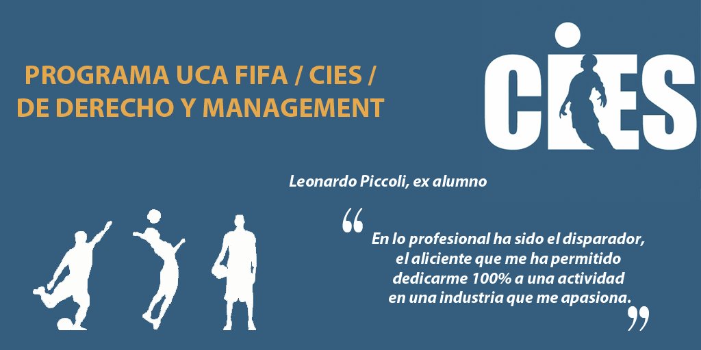 FIFA CIES Argentina (@fifaciesarg) on Twitter photo La palabra de nuestros alumnos. Habla <a href="/Leoleopiccoli/">Leonardo Piccoli ®</a>: "Me ha permitido dedicarme al 100%". Anotate. Hay tiempo hasta el 18 de abril. La palabra de nuestros alumnos. Habla <a href="/Leoleopiccoli/">Leonardo Piccoli ®</a>: "Me ha permitido dedicarme al 100%". Anotate. Hay tiempo hasta el 18 de abril.