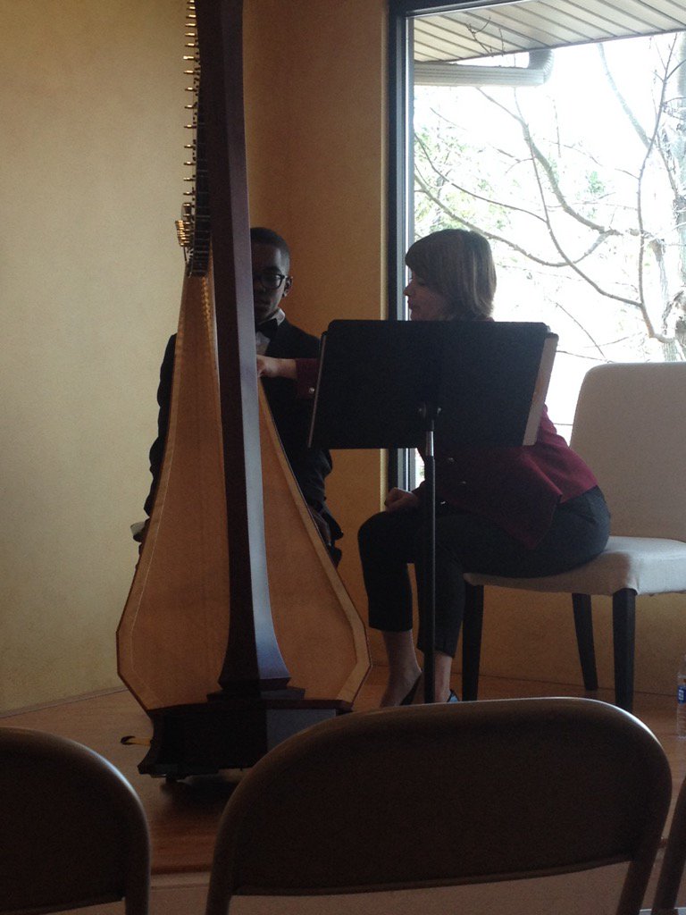 Jabari had a great performance of Two Guitars at the <a href="/ATL_HarpCenter/">Atlanta Harp Center</a> masterclass w Emily Levin of <a href="/DallasSymphony/">Dallas Symphony</a>