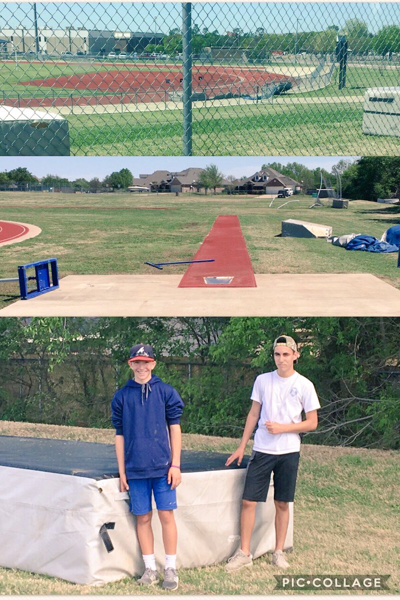 WesterAthletics's tweet photo. Our track wasn't in great shape, but we have GREAT KIDS that volunteered to move this stuff back in place!! Thanks! #thewesterway #wildcats https://t.co/k2IrhmdQOh