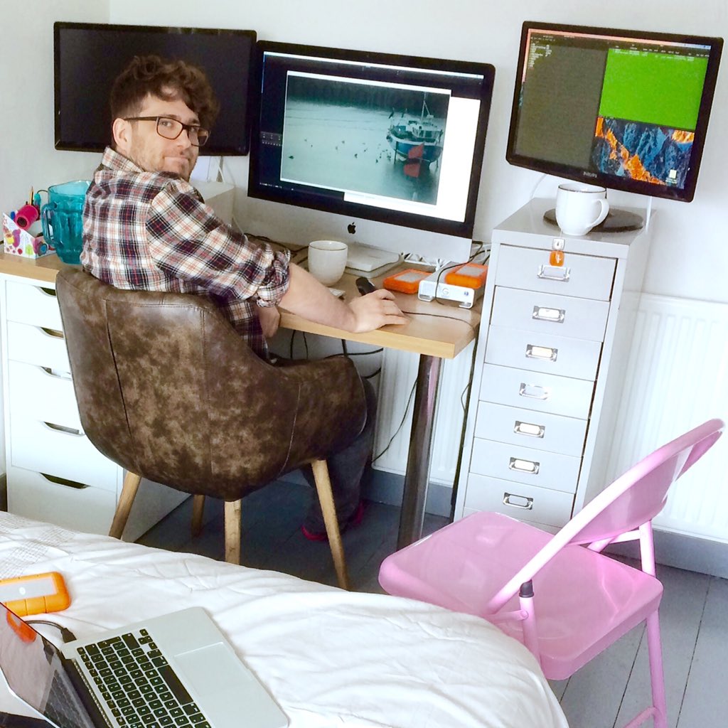Seagull_Movie's tweet photo. Post-production of Seagull taking place in bedroom with editor Ashley White, so far so good https://t.co/rO6uzbRHcL