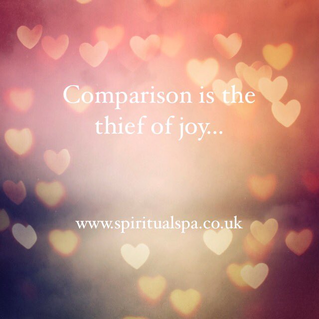 Comparison is the thief of joy ... aim for "encourage and support" in opposition to this criminal! Be a joy hunter ❤️ #joyhunter #innerguru