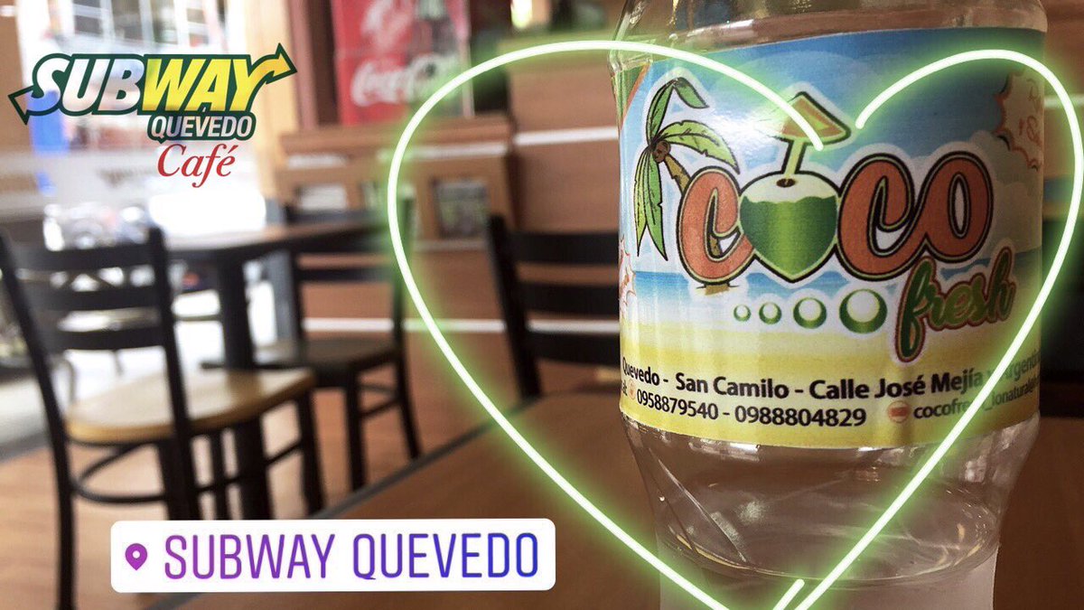 VVPQuevedo's tweet image. #AguaDeCoco 🌴de #CocoFresh

Cae de película para este #MIÉRCOLES caluroso☀️en #QUEVEDO

Refrescantemente delicioso

ABIERTOS hasta las 10pm⏰