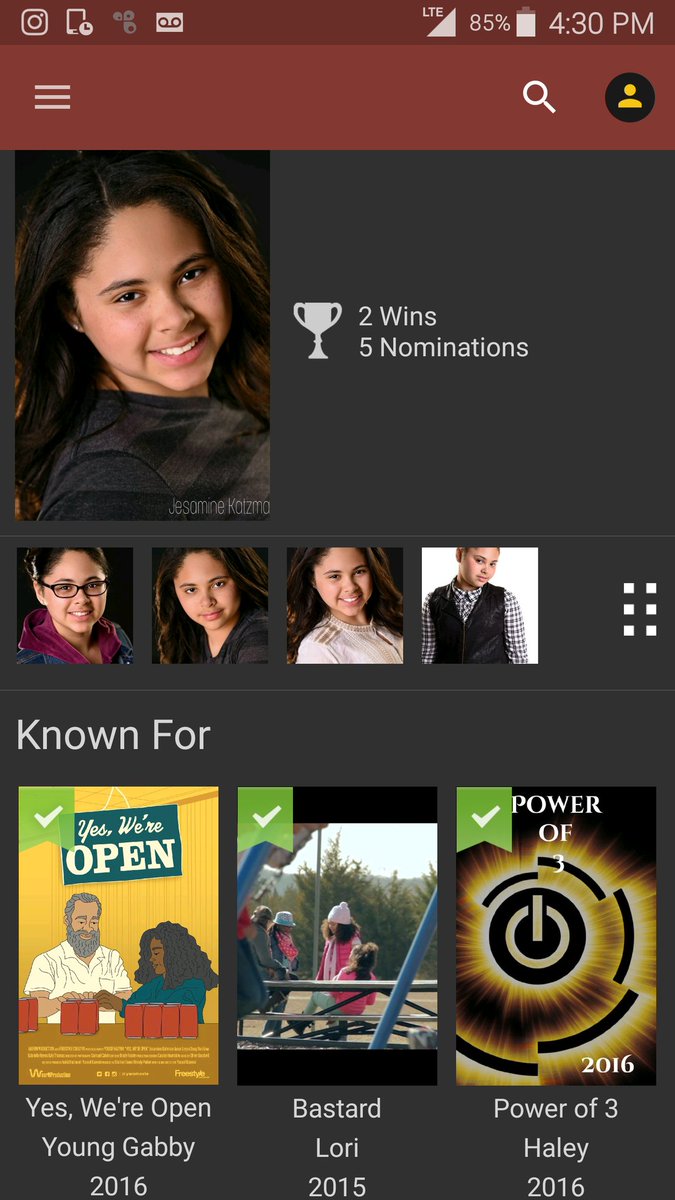 JesamineKatzman's tweet photo. My Best Female #award for my role in @YWOMovie is on my profile now! #IMDb #actress #Thankful #rdff2017 #indiefilm #okfilm #serendipitykidz https://t.co/chABOskSGg