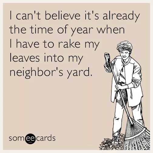 mowpart's tweet image. Don&apos;t be that neighbor 😂😂😂 #LawncareHumor #Lawncare #Landscaping #Leaves #Raking #YardWork #BeAGoodNeighbor #someecards