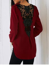 charglam's tweet photo. Red back lace detail blouse ladies section https://t.co/6Mt3U6f5ks https://t.co/0aa5vAK1WI