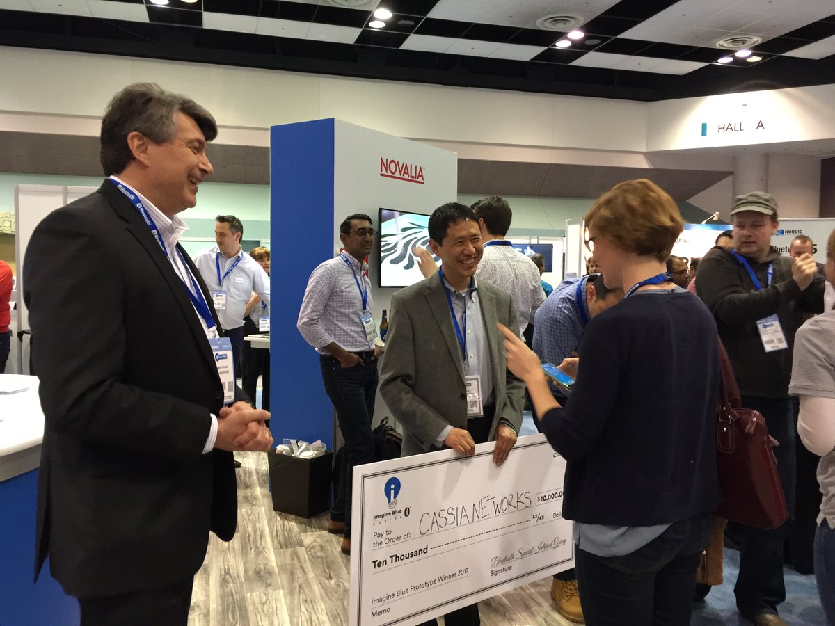 CassiaNetworks's tweet photo. Cassia Network TeleHealth solution won Imagine Blue Awards at Bluetooth World 2017 https://t.co/IvZgmJ0irN https://t.co/W3aaqJKYzn