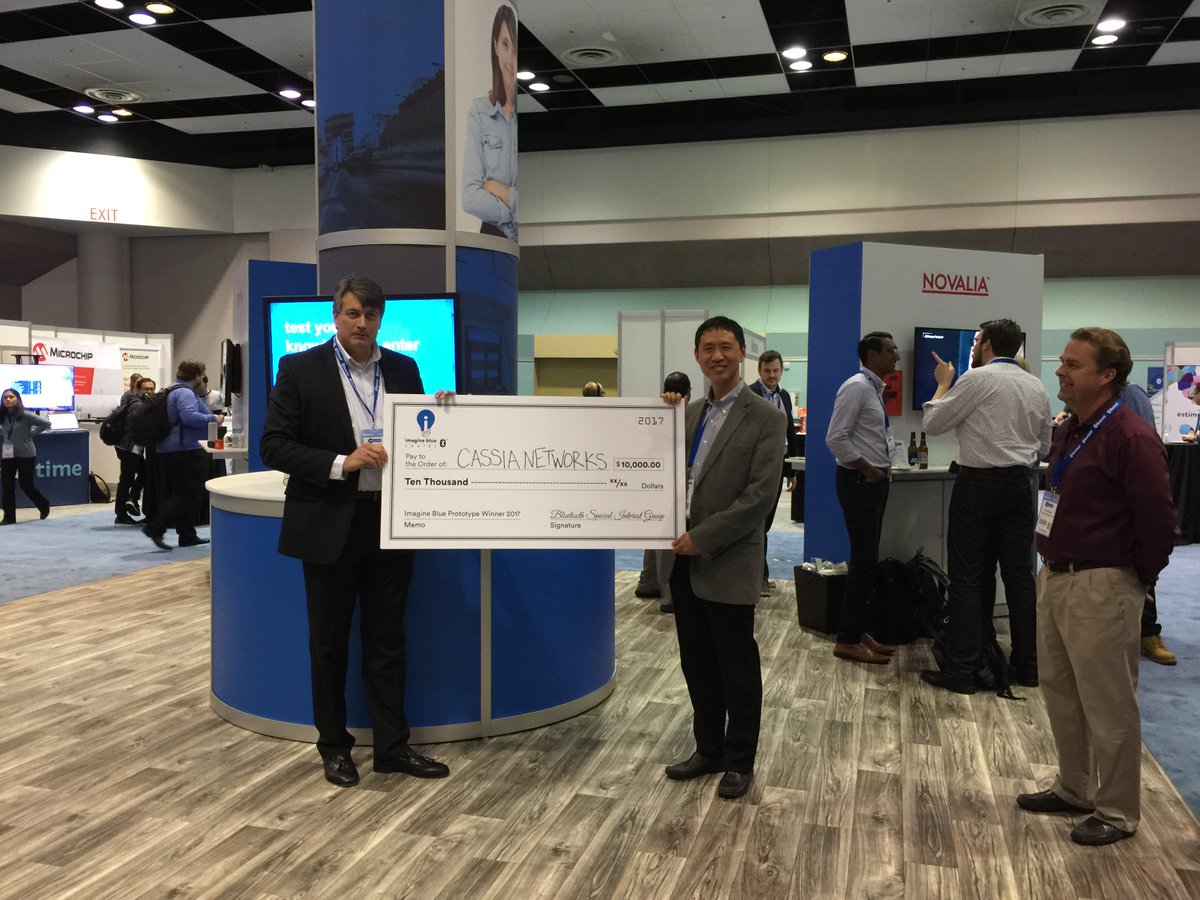 CassiaNetworks's tweet photo. Cassia Network TeleHealth solution won Imagine Blue Awards at Bluetooth World 2017 https://t.co/IvZgmJ0irN https://t.co/W3aaqJKYzn