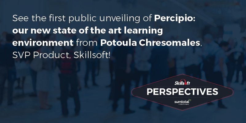 SumTotalSystems's tweet photo. We are unveiling our new product at #Perspectives17. You’ve never seen anything like it before! https://t.co/eyFLkfNqDk https://t.co/U51IOjrzko