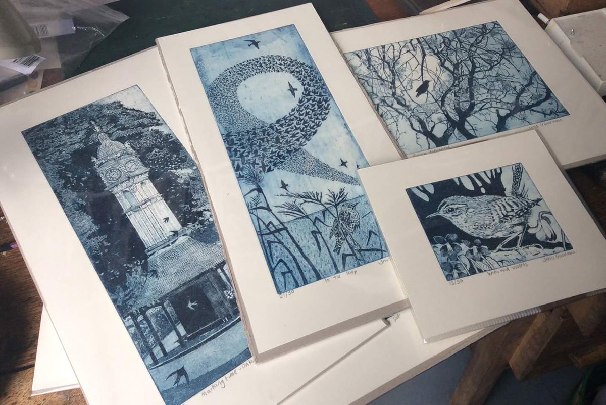 BradfordMuseums's tweet photo. #JanisGoodman #bird #murmurations #animalcraft #printmaker #etching #exhibition #gallery #shop #business #cartwrighthall #teambradford #art https://t.co/E3Dloelj5F