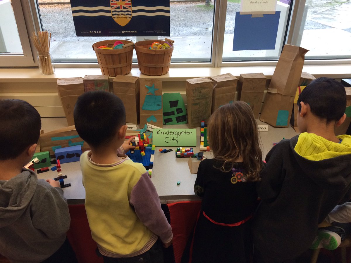 ph_library's tweet photo. Ss making "Kindergarten City" after reading Nana in the City and Last Stop on Market Street #sd36tl #Kinderchat #morelegoplease https://t.co/cgRsMUkS6b