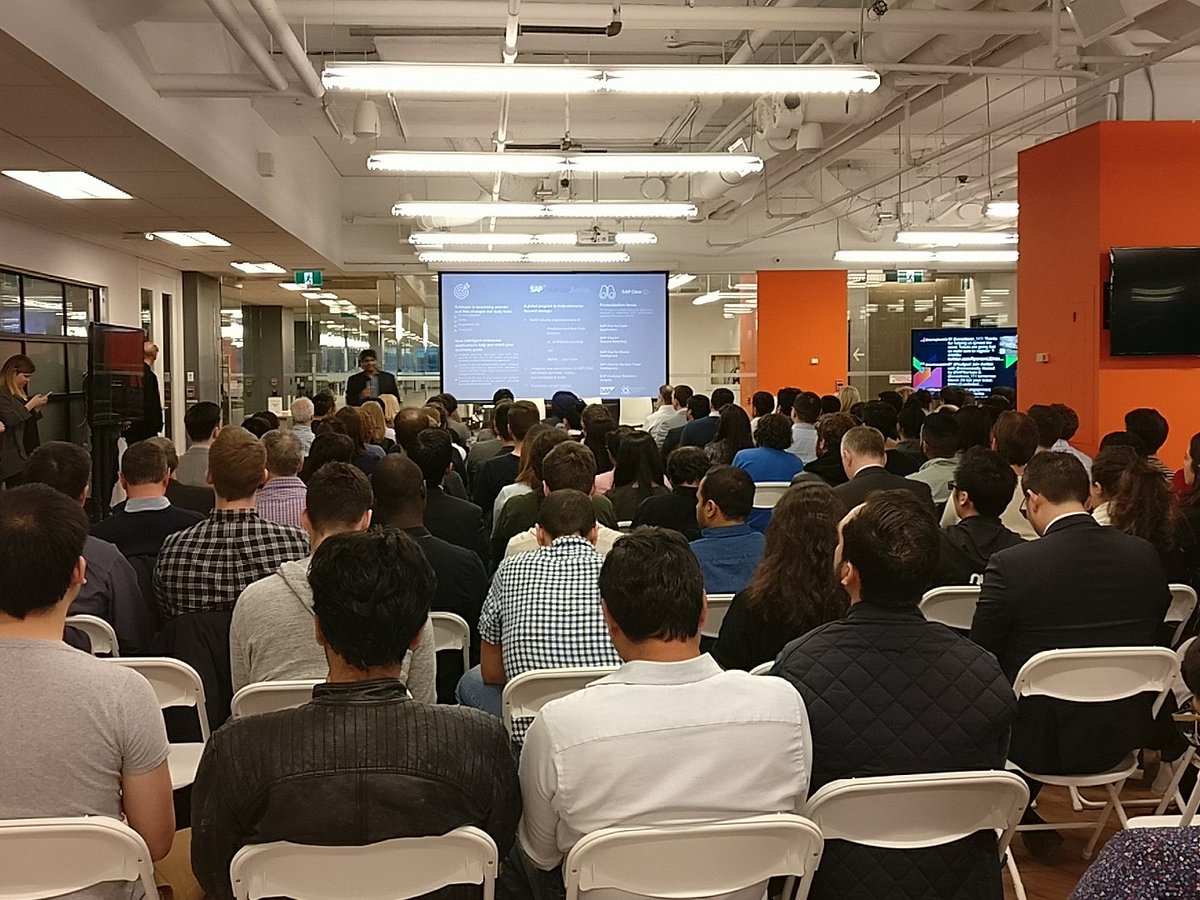 genixpro's tweet image. #AI4Biz Canada is a word leader in AI says SAP leader