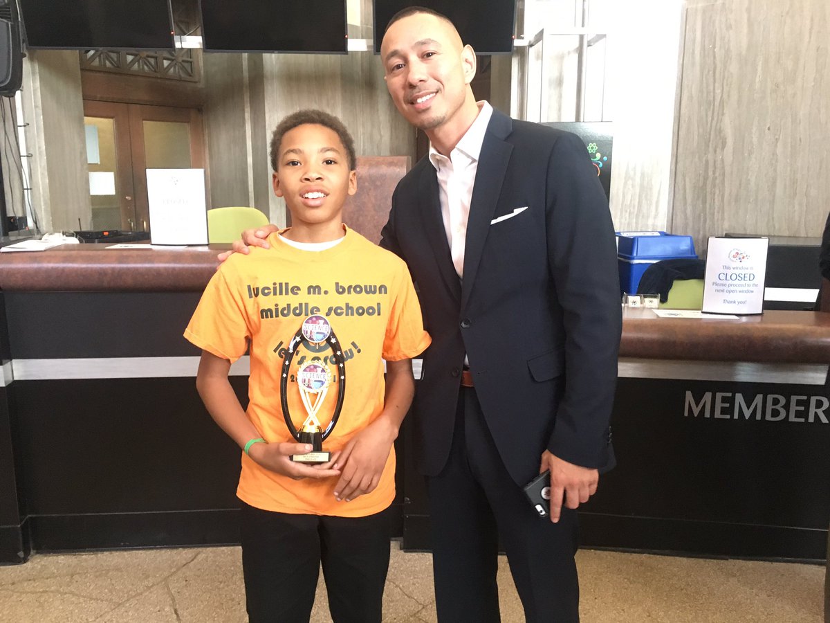 lmbmsrva's tweet image. Brown so proud of Catie and Xavier, winners at the @RPS_Schools Science Fair tonight.