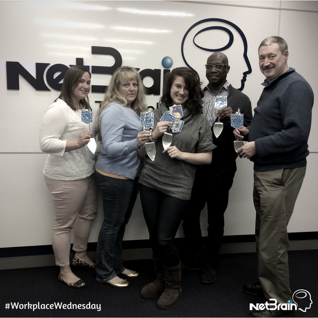 NetBrainTech's tweet photo. Congrats to our 1st Annual #Pie Baking Contest Winners!! #WorkplaceWednesday #thebrainylife #piday #WorkatNetBrain #WaybackWednesday https://t.co/8Wdoj6eO1k