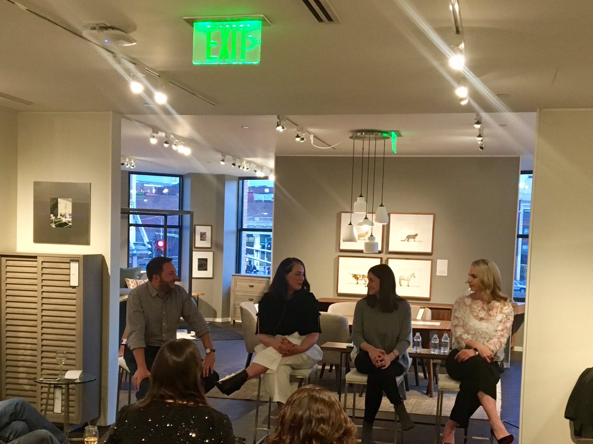 gosafr's tweet image. Isn&apos;t is just beautiful to see 3 #powerwomen owning this panel on Authenticity in Social Media for #BostonDesignWeek at @roomandboard? 😍👩🏻💪🏻
