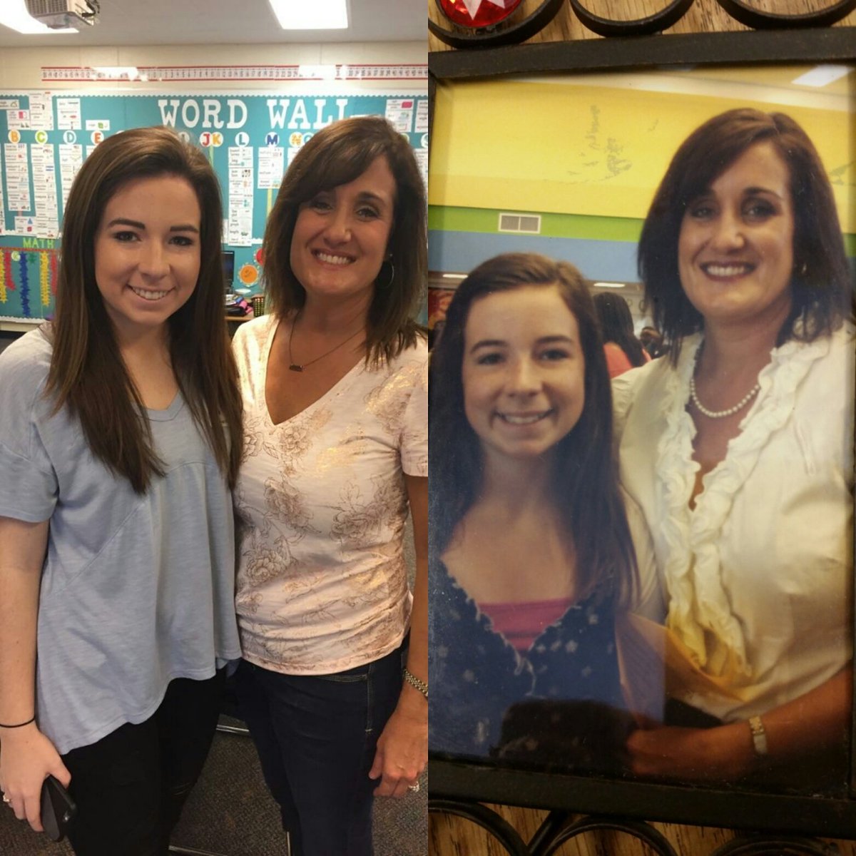 Lindsey_KT's tweet photo. My precious, former 5th grader came to shadow me today! #YarbroughKnights #CelebrateAuburn https://t.co/AJysOnGFA7