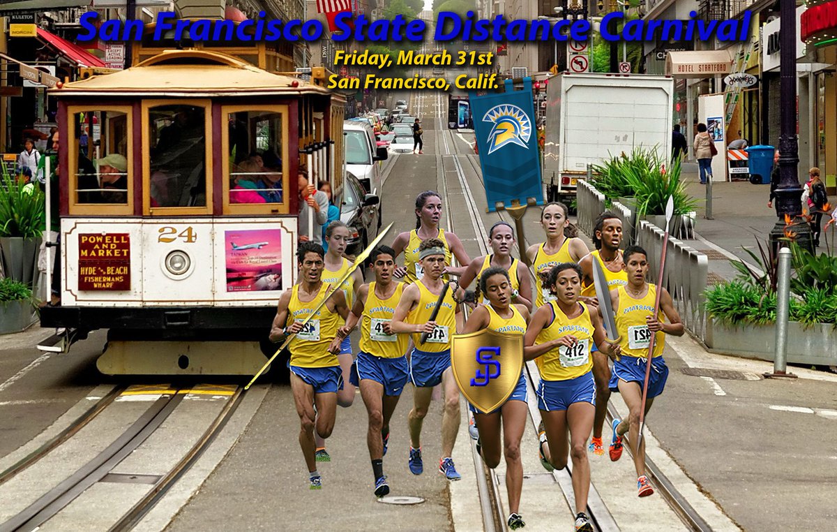 SanJoseStTFXC's tweet photo. On Friday the Spartans will compete at the San Francisco State Distance Carnival! #spartanup #tracknation #trackandfield #distancecarnival https://t.co/fX9zn7I8eH