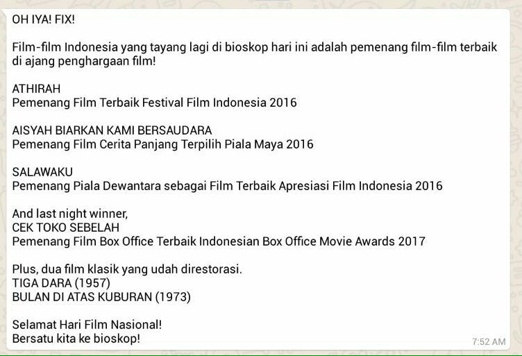 bobin_romeo's tweet photo. #HFN2017 nonton film salawaku siapa tau nanti bneran bisa ke pantai nya yg bagus itu https://t.co/xpeqfzupl4