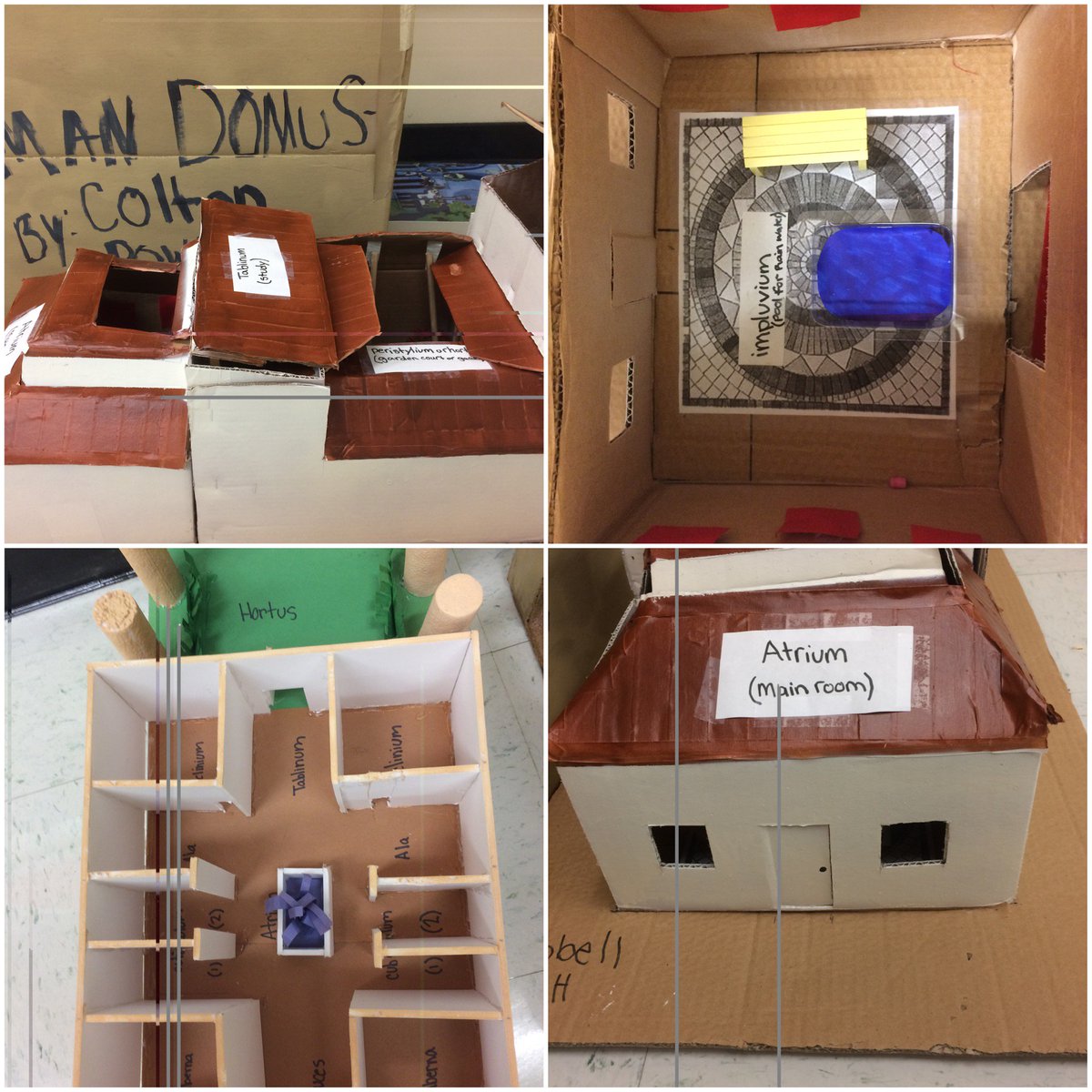 hines1221's tweet image. Roman house models. @mmswarriors #mmswarriors #weareone #learninglatin #latin #gowarriors #oneCCPS