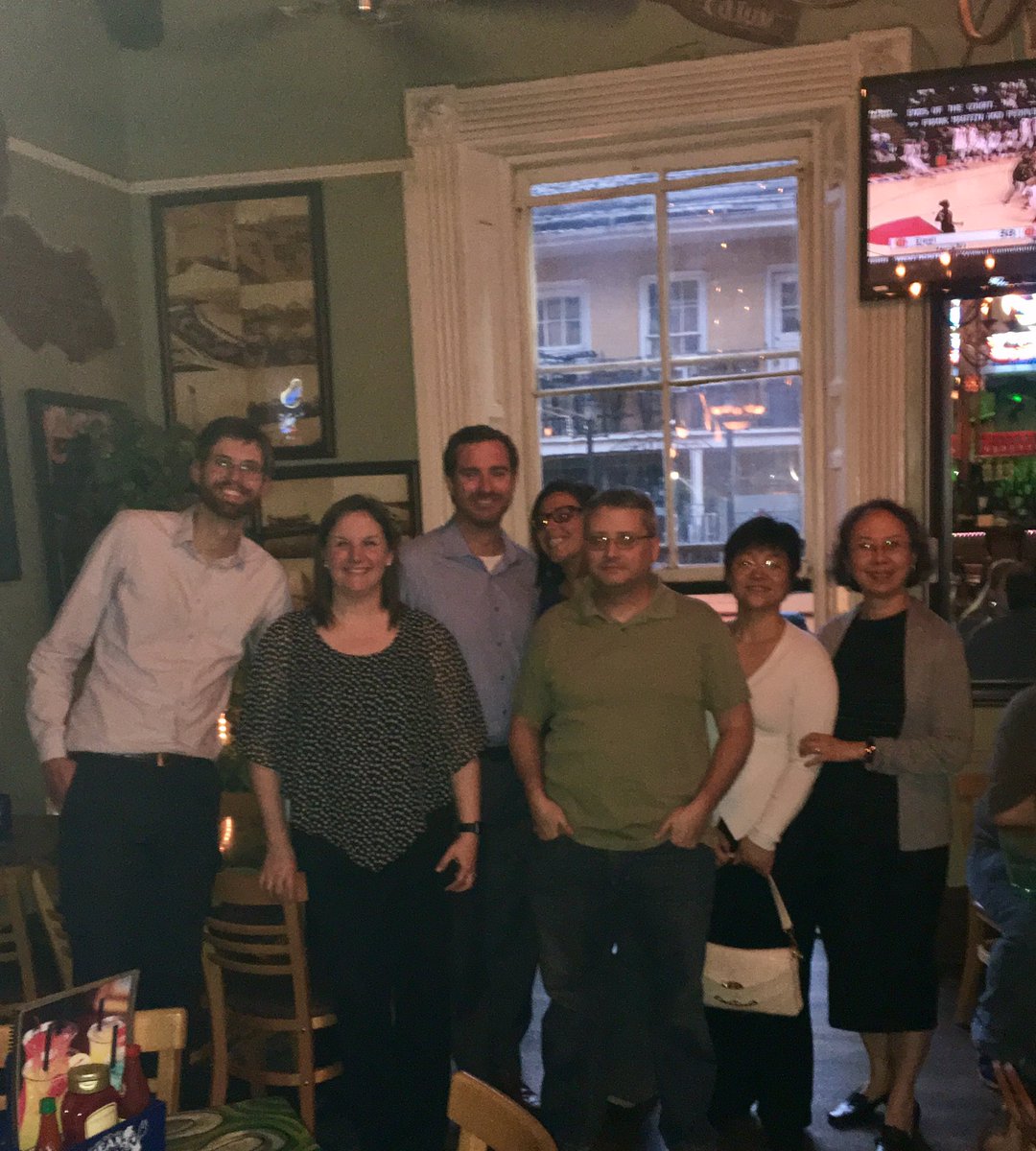 X_in_Texas's tweet photo. Team dinner with the #microbial control experts. #CORROSION2017 https://t.co/OA0H6A8DTa