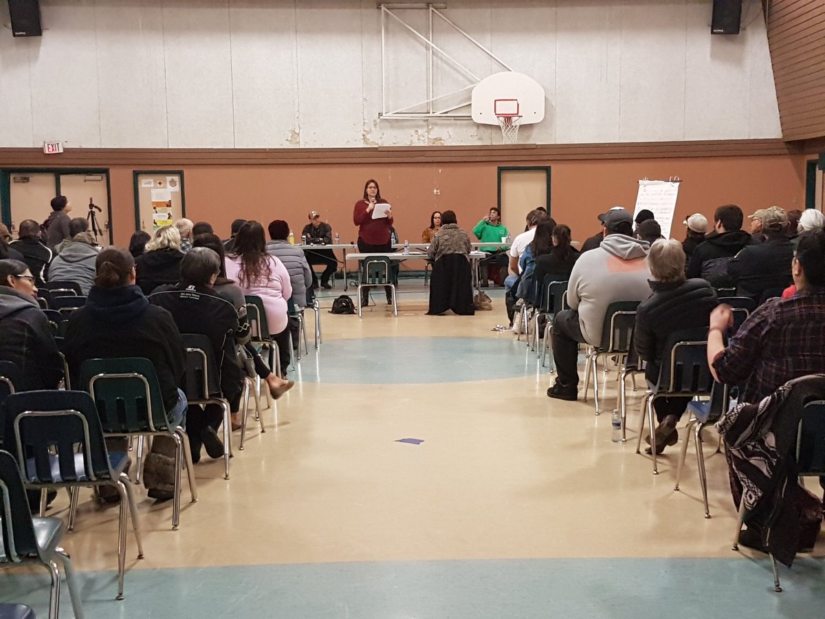 BryanEneas's tweet image. @ the LLRIB Chiefs debate in La Ronge tonight. @princealbertnow #llrib #election #2017 #indigenous
