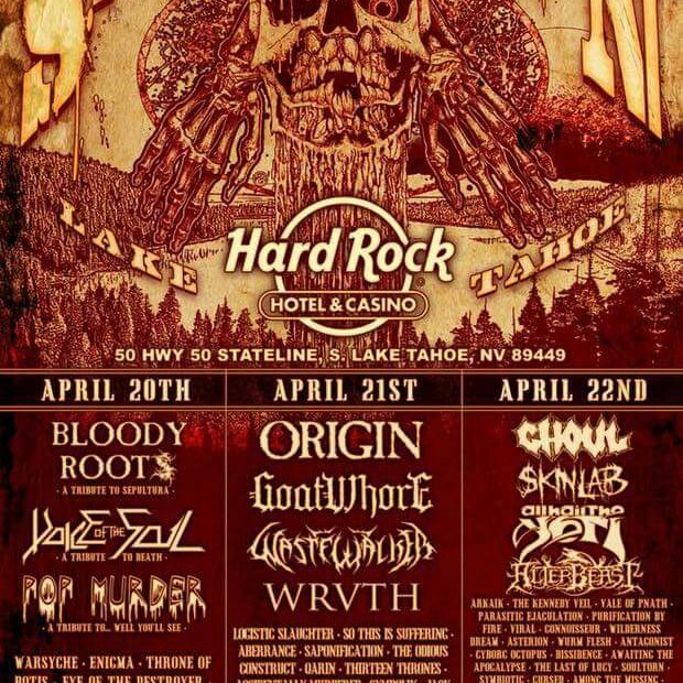 wastewalkerband's tweet photo. #springmeltdown #springmeltdown2017 #origin #goatwhore #wrvth #ghoul #alterbeast #allhailtheyeti #skinlab #wastewalker https://t.co/smFCgRcCWj