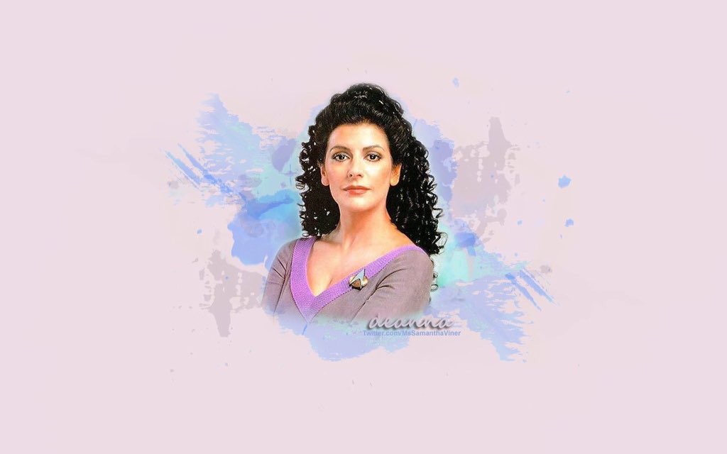 Happy Birthday, Marina Sirtis. A good character in TNG (there were only 3 or 4) made better in Peter David novels. 