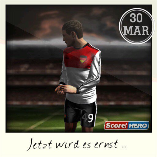 Jetzt wird es ernst ... #scorehero itunes.apple.com/gb/app/Score!-…