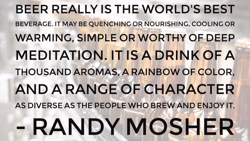 purebrews's tweet photo. #WisdomWednesday #CraftBeerWisdom #CraftBeer #RandyMosher #TastinbBeer #BeerMe #BeerQuote #InspirationalQuote #Quote #Wisdom #BeerLover https://t.co/eDPRJkzYXH