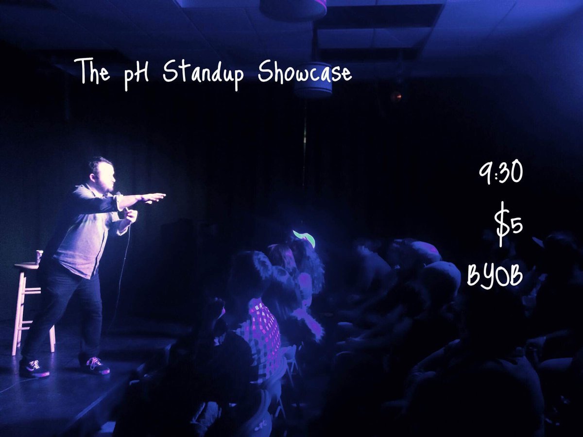 pHStandup's tweet photo. Tonight's a hot line up of comics at @whatisph Stand Up Showcase! $5 BYOB, @ChrisTrani slinging some 'za from @Ranallis @avillechamber https://t.co/ursM4INqcD