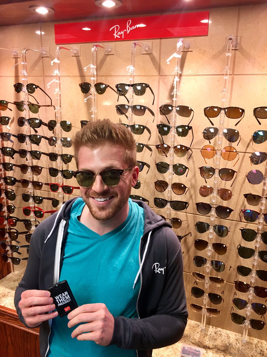 VisioncareAR's tweet photo. Congratulations Travis on winning the Ray Ban giveaway! We hope you love your prizes! https://t.co/cvgoG9Ztbu