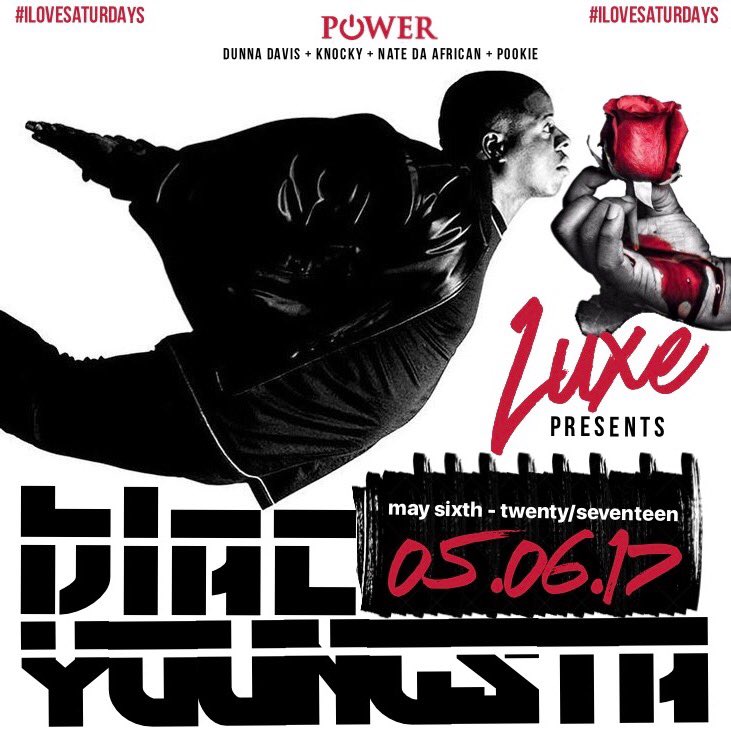 DunnaDavis's tweet photo. Saturday May 6th #LUXE is bringing you BLAC YOUNGSTA - Yeap Little Rock we at it AGAIN &amp; We going DUMMY with it !!! https://t.co/SfzvaJpzxc